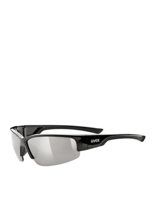 Uvex Sportstyle 215 Men's Sunglasses with Black Plastic Frame and Gray Lens S5306172216