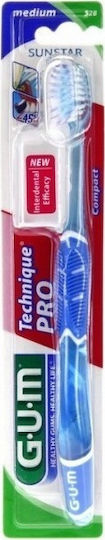 GUM Technique Pro Compact 528 Четка за зъби Medium Син