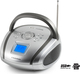 AudioSonic Φορητό Ηχοσύστημα mit USB / Radio in Silber Farbe