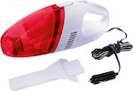 Carpoint Car Handheld Vacuum Dry Vacuuming with Power 60W & Car Socket Cable 12V Λευκό/Κόκκινο