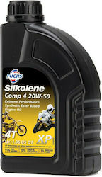 Fuchs Silkolene Comp 4 XP Synthetic 20W-50 4-Stroke Motorcycle Motor Oil 1lt