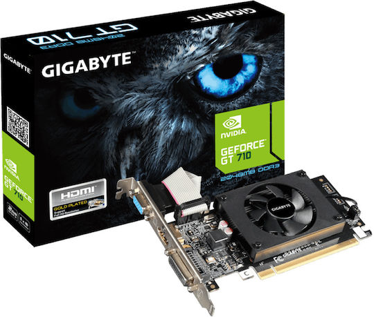 Gigabyte GeForce GT 710 rev. 1.0 2GB GDDR3 Κάρτα Γραφικών