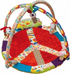 Ebulobo Peace & Love Happy Farm Spielmatte Baby-Spieldecken und -Gyms