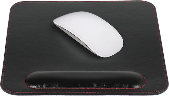 Osco 1935 Leather Mouse Pad (250mm) with Brown Wrist Support