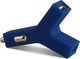 Forever Y-Not 2in1 Car Charger Blue Car Charger 2.1A with Ports: 2xUSB Blue Color