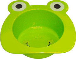 Lorelli Baby Food Bowl Green Frog made of Plastic Green 1023044