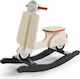 Childhome Cream Lemn Jucărie cu leagăn Scooter pentru 24++ luni pentru greutate maximă de 25kg Alb