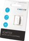 Forever Adapter micro USB to Lightning Μετατροπέας Lightning male σε micro USB female Λευκό 1τμχ