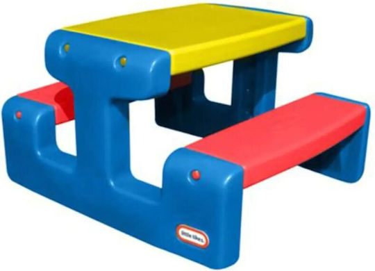 Primary Kids Table and Chairs Set made of Plastic Red Little Tikes