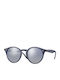 Ray Ban Round Sunglasses with Blue Plastic Frame and Silver Gradient Mirror Lens RB2180 62327B