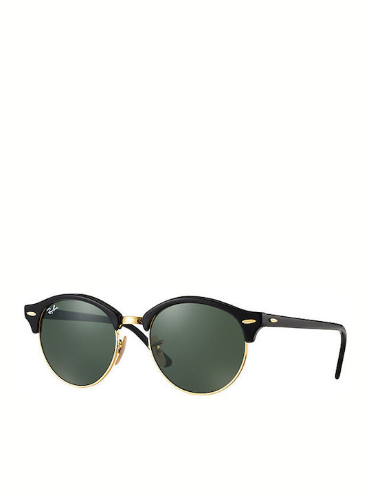 Ray Ban Clubround Unisex Γυαλιά Ηλίου με Μαύρο ...
