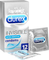 Durex Προφυλακτικά Invisible Extra Sensitive 12τμχ 52mm Durex Προφυλακτικά Invisible Extra Sensitive 12τμχ 52mm