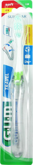 GUM Travel 158 Manual Toothbrush Soft Green 1pcs