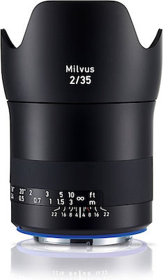 Zeiss Full Frame Camera Lens Milvus 35mm f/2 ZE Wide Angle for Canon EF Mount Black