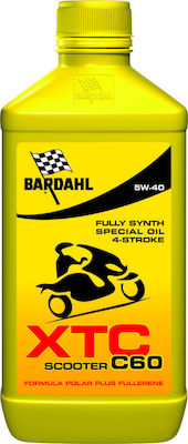 Bardahl XTC Scooter C60 Synthetic Motorcycle Oil for Four-Stroke Engines 5W-40 1lt