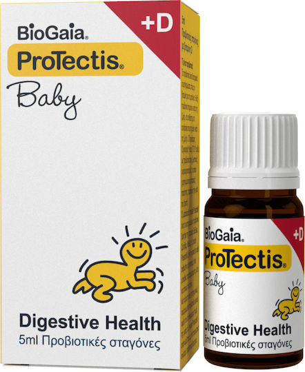 BioGaia Protectis Baby & D3 Drops Probiotice pentru Bebeluși 5ml