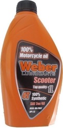 Weber Scooter 4T Synthetisch Motorradöl für Viertaktmotoren 5W-40 1Es