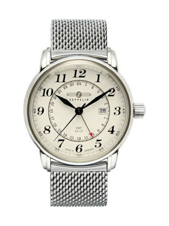 Zeppelin LZ127 Graf Uhr Batterie mit Metallarmband Zeppelin LZ127 Graf Uhr Batterie mit Metallarmband