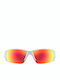 Uvex Sportstyle 215 White/Mat Red Men's Sunglasses with White Plastic Frame and Red Lens S5306178316