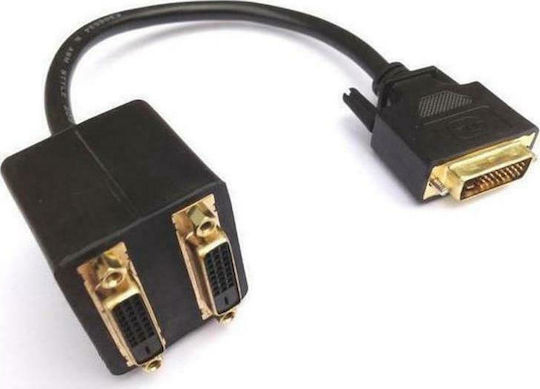 Aculine AD-040 Converter DVI-D Male to DVI-D 2x Female 1 Piece