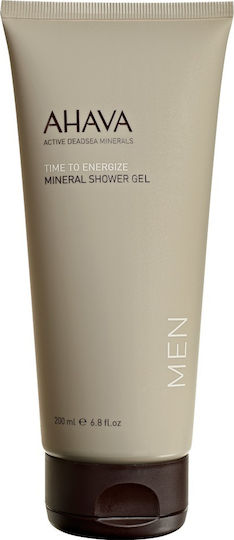 Ahava Active Dead Sea Minerals Time To Energize Mineral Calmante Shower Gel pentru Bărbați 200 ml