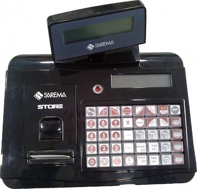 Sarema Store Cash Register without Battery in Black Color