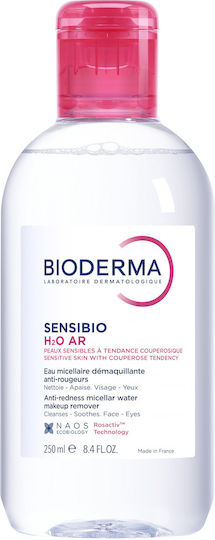 Bioderma Sensibio H2O AR Micellar Water Cleansing and Makeup Removing Water for Sensitive and Intolerant Allergy-Prone Skin