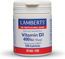 Lamberts Vitamin D3 Βιταμίνη 400iu 120 ταμπλέτες