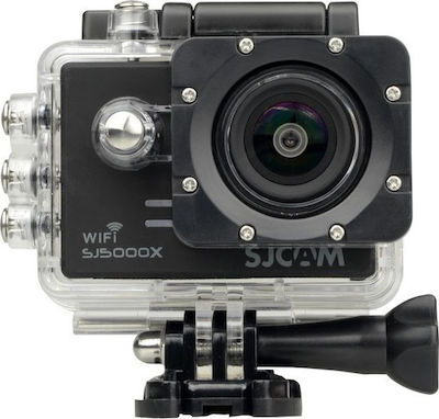 SJCAM SJ5000X Action Kamera 4K Ultra HD Unterwasser (mit Gehäuse) mit WiFi Schwarz mit Bildschirm 2"