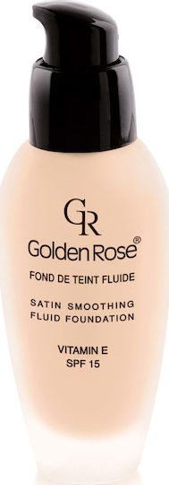 Golden Rose Satin Smoothing Fluid Foundation SPF15 34ml