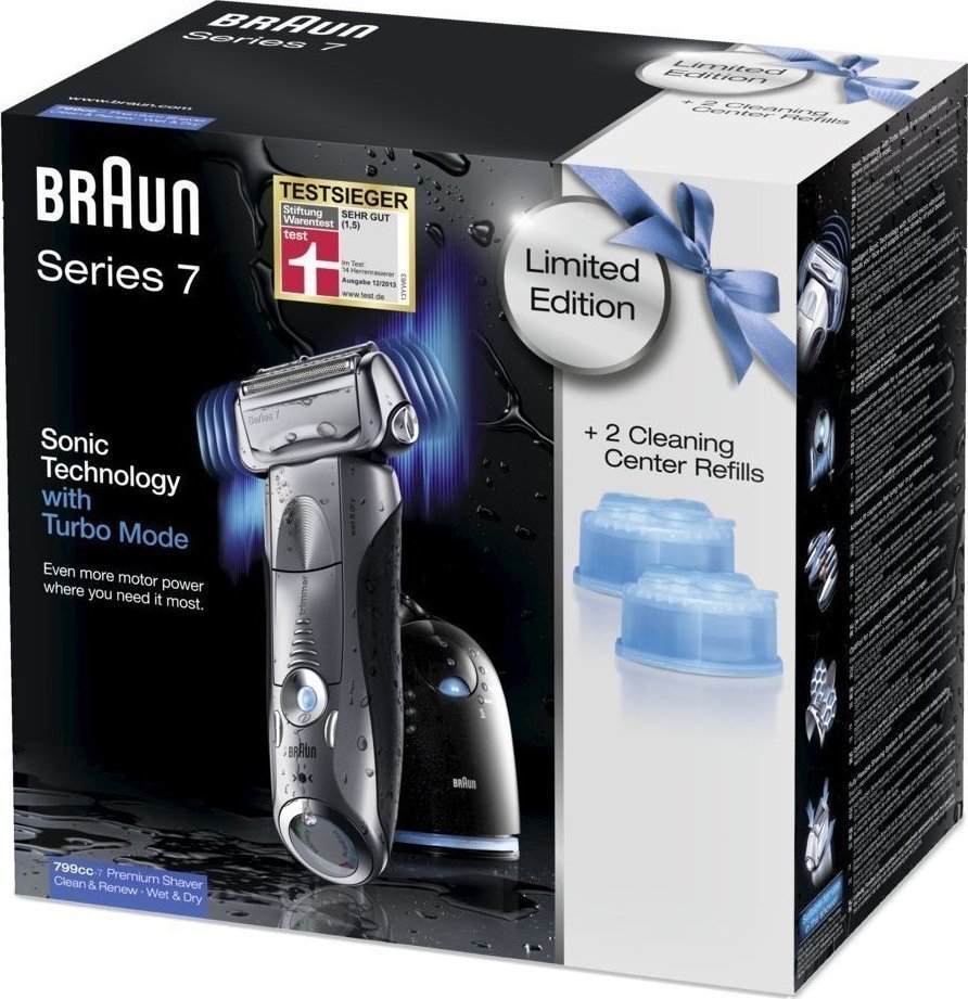 Braun Series 7 799cc7 Wet & Dry + 2 Cleaning Center Refills (Limited