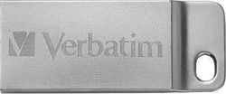 Verbatim Metal Executive 16GB USB 2.0 Stick Ασημί