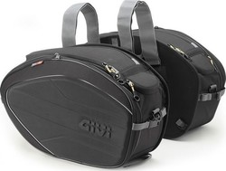 Givi EA100B Soft Bags Σετ Σαμάρια Μοτοσυκλέτας 40lt σε Μαύρο Χρώμα