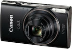 Canon Ixus 285 HS Kompakte Kamera 20.2MP Optischer Zoom 12x mit Bildschirmgröße 3" und Videoauflösung 1920 x 1080 Pixel Schwarz