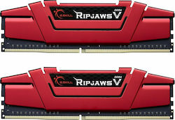 G.Skill Ripjaws V 32GB DDR4 RAM με 2 Modules (2x16GB) και Ταχύτητα 2400 για Desktop