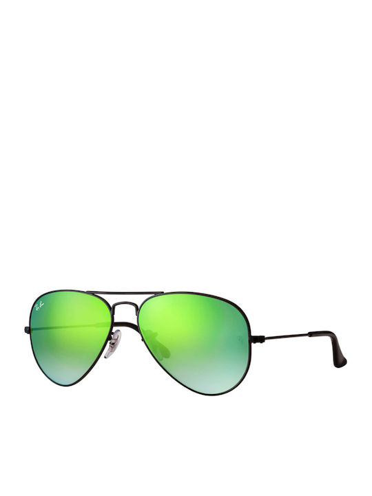 Ray Ban Aviator Unisex Γυαλιά Ηλίου με Μαύρο Μεταλλικό Σκελετό και
