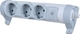 Legrand Comfort Power Strip 3 Sockets with Switch and 1.5m Cable Gray