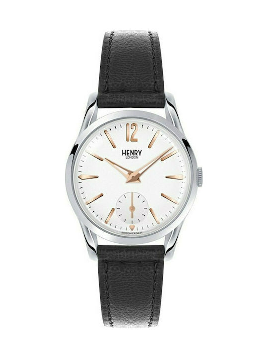 Henry London Highgate Women's Watch with Black Leather Strap