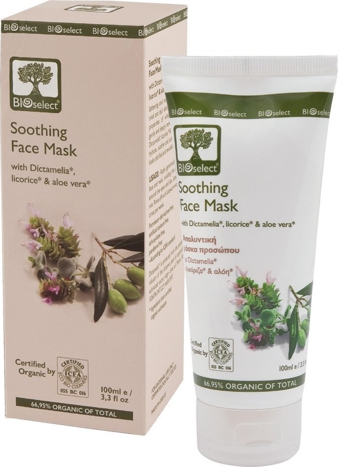 Bioselect Soothing Face Mask With Dictamelia Licorice & Aloe Vera 100ml