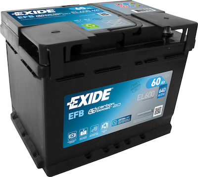 Exide EFB 12V 60Ah EL600 | Skroutz.gr