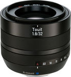 Zeiss Crop Camera Lens Touit 32mm f/1.8 Steady for Fujifilm X Mount Black