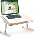 MDF ErgoDesk Table for Laptop with 1 Fan Beige