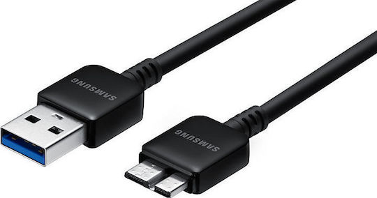 Samsung Regular USB 3.0 to micro USB Cable Μαύρο 1.5m (ET-DQ11Y1BE)