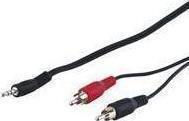 Goobay Cablu Audio Jack 3.5mm Male RCA De Sex Masculin Negru 5m 50195