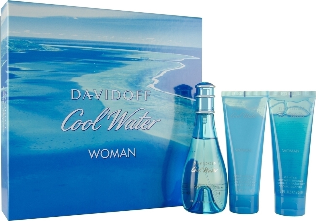 Davidoff Cool Water Eau de Toilette 100ml & Shower Gel 75ml & Body