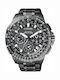 Citizen Promaster Satellite Wave Herrenuhr 47mm Eco - Antrieb mit Schwarz Metallarmband