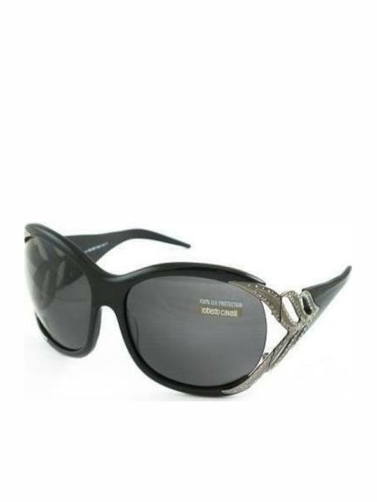 Roberto Cavalli RC455S Women's Sunglasses with Black Plastic Frame and Black Lens 455S 01A