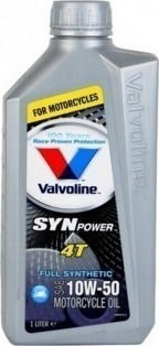 Valvoline SynPower 4T Synthetic Motorcycle Oil for Four-Stroke Engines 10W-50 1lt