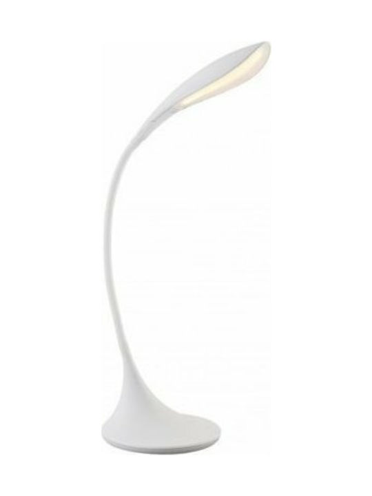 Globo Lighting Shannon LED Office Lamp with Flexible Arm in White Color