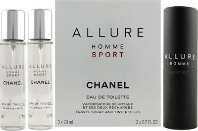 Chanel Allure Homme Sport Travel Spray Eau De Toilette 20 Men s